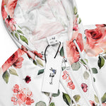 Women’s cropped windbreaker Spring Flowers and Leaves Summer Rose Women's Cropped Windbreaker Jacket