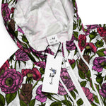 Women’s cropped windbreaker The Mice party FlowerSummer Rose Women's Cropped Windbreaker Jacket
