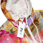 Women’s cropped windbreaker Vibrant Field of Roses Summer Rose Women's Cropped Windbreaker Jacket