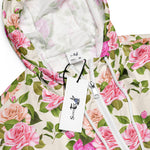 Women’s cropped windbreaker Vintage Floral Pink Rose Summer Rose Women's Cropped Windbreaker Jacket
