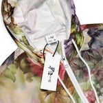 Women’s cropped windbreaker Vintage Rose Flowers Summer Rose Women's Cropped Windbreaker Jacket