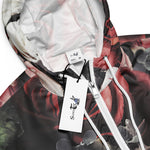 Women’s cropped windbreaker Vintage Roses Bouquet Flower Summer Rose Women's Cropped Windbreaker Jacket