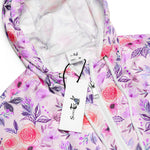 Women’s cropped windbreaker Watercolor Rose Flowers Summer Rose Women's Cropped Windbreaker Jacket