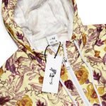 Women’s cropped windbreaker Watercolor Seamless Pattern with Contoured Element Summer Rose Women's Cropped Windbreaker Jacket