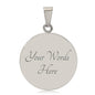 Scottish Robertson White line (Robertson New) Modern Clan Tartan Circle Necklace - Crest Classic