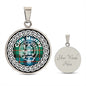 Scotstee Shop Jewelry Murray Tartan Crest Clan Scotland Tartan Plaid Circle Pendant Necklace Jewelry Gift  For Women