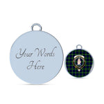 Scottish Lamont Modern Clan Tartan Bangle - Crest Circle Bangle