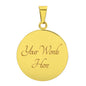 Scottish Robertson White line (Robertson New) Modern Clan Tartan Circle Necklace - Crest Classic