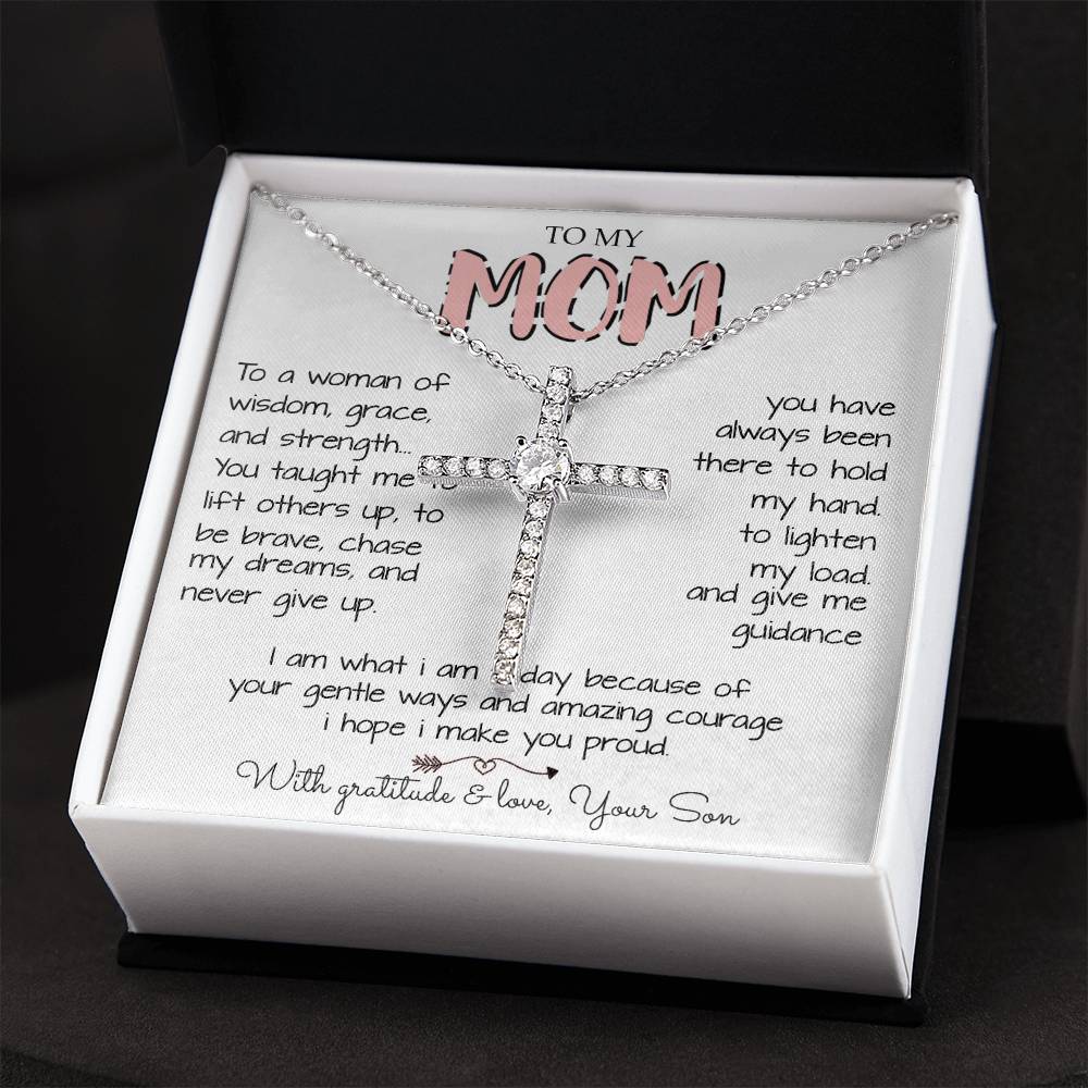 To My Mom Necklace To A Woman Of Wisdom Gift For Mom From Son Mother's Day Eternal Hope Necklace