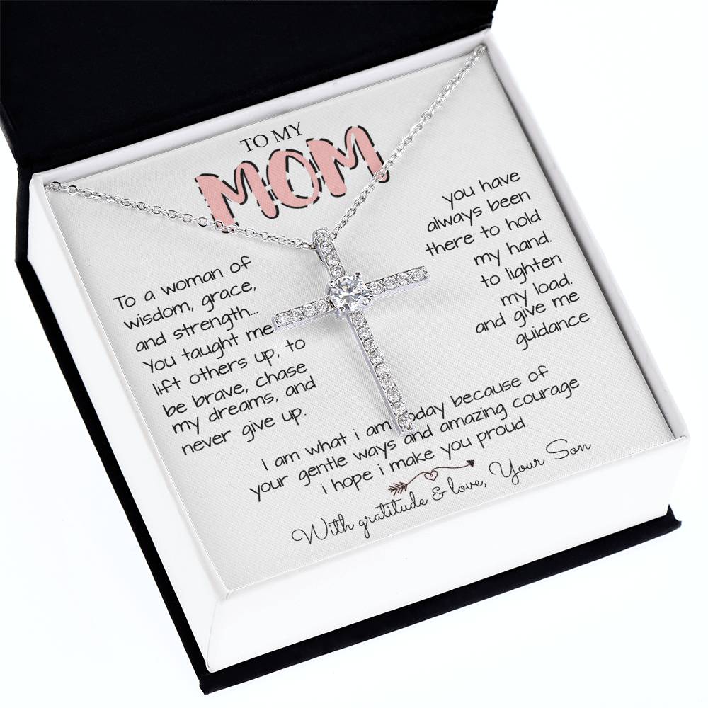 To My Mom Necklace To A Woman Of Wisdom Gift For Mom From Son Mother's Day Eternal Hope Necklace