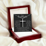 To My Soulmate - You Are My Life, My Love, And My Best Friend Mother's Day Necklace Mother's Day CZ Cross Necklace