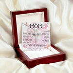 To My Mom Necklace To A Woman Of Wisdom Mother's Day Gift For Mom From Son Mother's Day CZ Cross Necklace