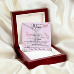 To My Mom Necklace Gift From Son Mother's Day CZ Cross Necklace