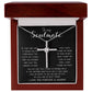 To My Soulmate - You Are My Life, My Love, And My Best Friend Mother's Day Necklace Mother's Day CZ Cross Necklace