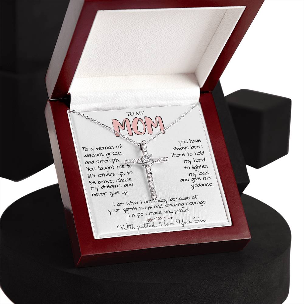 To My Mom Necklace To A Woman Of Wisdom Gift For Mom From Son Mother's Day Eternal Hope Necklace