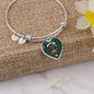 Tartan Necklace Gordon Modern Clan Scotland Tartan Plaid Charm Bracelet Bangle Heart Jewelry Gift For Women