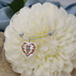 Scottish Buchanan Modern Clan Tartan Bangle - Thistle Heart Shape