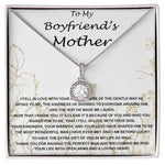 Mom Necklace, Mother-In-Law Necklace, To My Boyfriend's Mom Gift Necklace, Gift For Boyfriend's Mom Birthday Necklace Mother's Day Eternal Hope Necklace