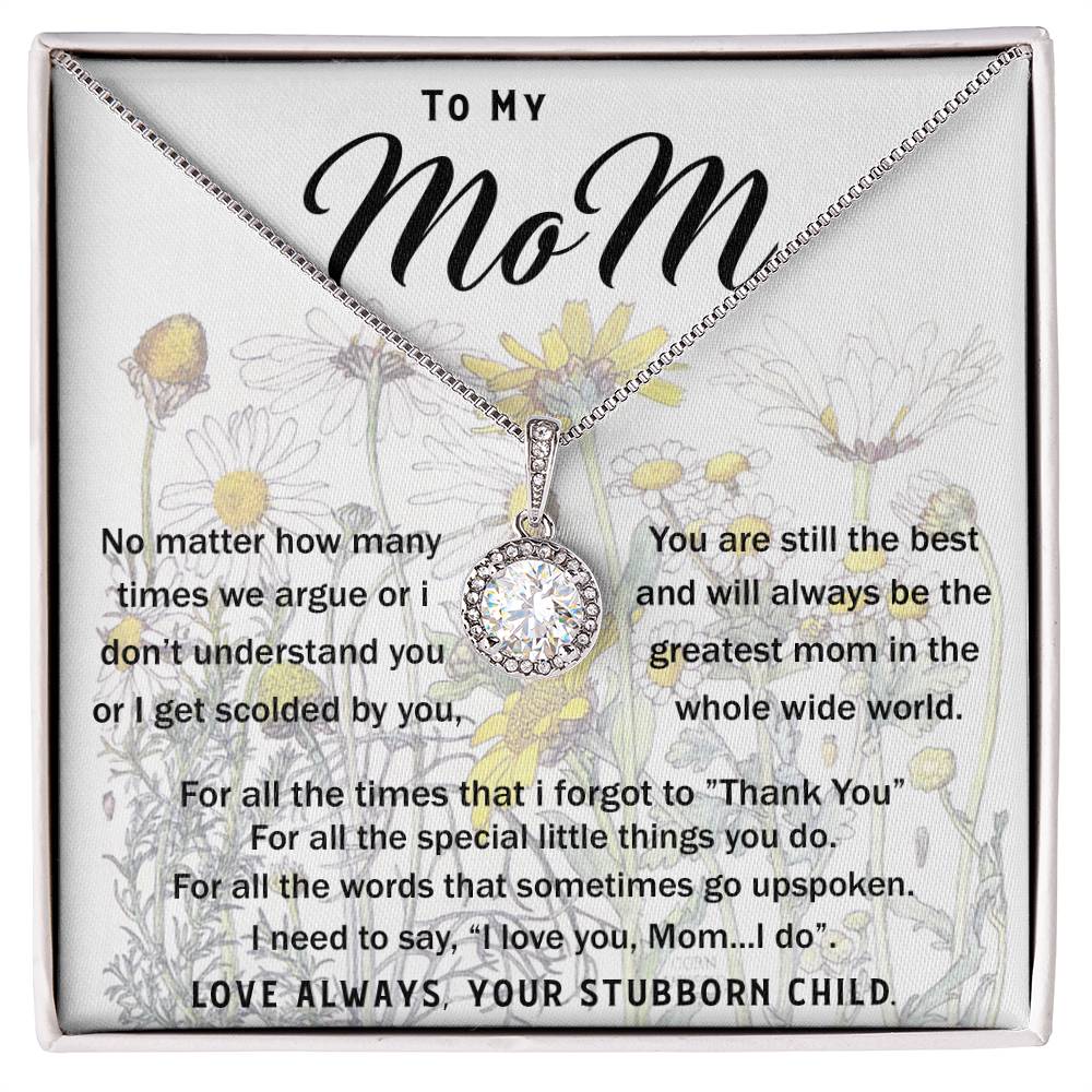 To My Mom Necklace Greatest Mom Mother's Day Gift Necklace Mother's Day Eternal Hope Necklace