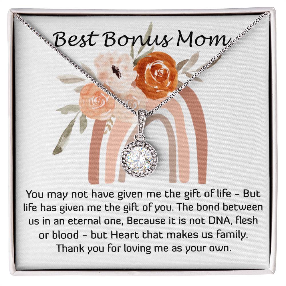 Mom Necklace, Best Mother's Day Gift - Stepmom Necklace, Bonus Mom Necklace Gift For Stepmom Neckalce Mother's Day Eternal Hope Necklace