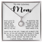 To My Loving Mom Gift for Mother Necklace Sentimental Mothers Day Thoughtful Present From Son Mother's Day Eternal Hope Necklace