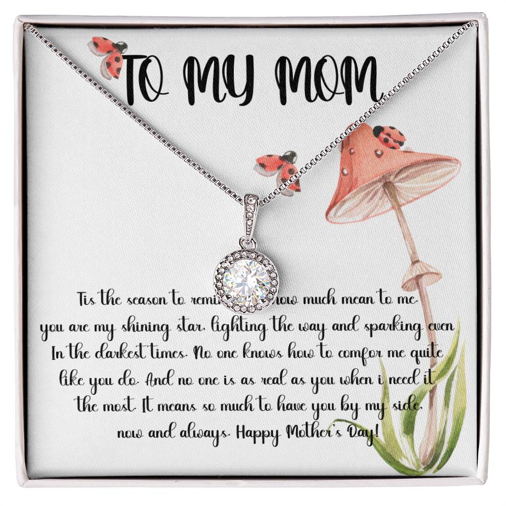 Mom Necklace, Gift Necklace For Mom Always Love You, Mother Necklace Mother's Day Eternal Hope Necklace