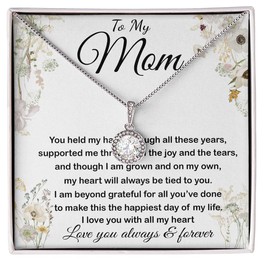 Mom Necklace - To My Mom - Love You Always And Forever - Mother's Day Gift Mother's Day Eternal Hope Necklace