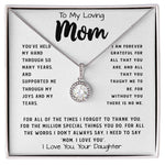 To My Loving Mom Necklace Gift I Need To Say Mom I Love You Gift For Her Mother's Day Necklace Mother's Day Eternal Hope Necklace