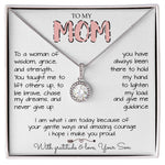 To My Mom Necklace To A Woman Of Wisdom Gift For Mom From Son Mother's Day Eternal Hope Necklace