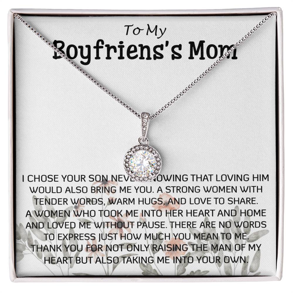Mother-In-Law Necklace, Gift To My Boyfriend's Mom Necklace, Gift For Future Mother-In-Law Mother's Day Eternal Hope Necklace