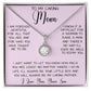 Gift For Caring Mom From Son, To My Mom Necklace Gift For Mother's Day Mother's Day Eternal Hope Necklace