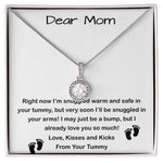 Mom Necklace, Mom To Be Necklace, Pregnancy Gift For Mom To Be, Mommy Present From Unborn Baby, Gift For Expecting Moms Mother's Day Eternal Hope Necklace