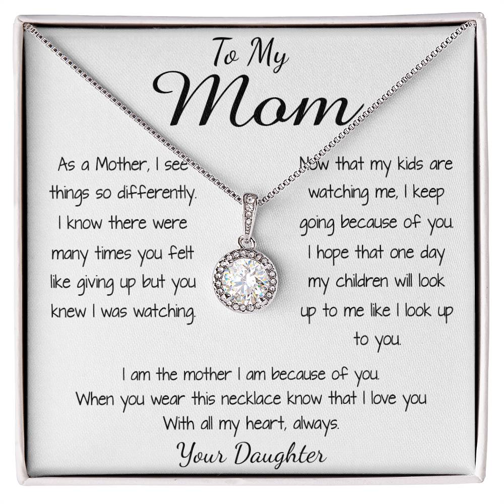 Mom Necklace - To Mom Necklace, Gorgeous Necklace for Mom from Daughter Mother's Day Gift Mother's Day Eternal Hope Necklace