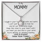 Mommy Necklace, To My Mommy Necklace, Gift For Mom To Be Necklace, Gift For First Time Mom, Expecting Mother Necklace, New Mom Necklace Gift Mother's Day Eternal Hope Necklace