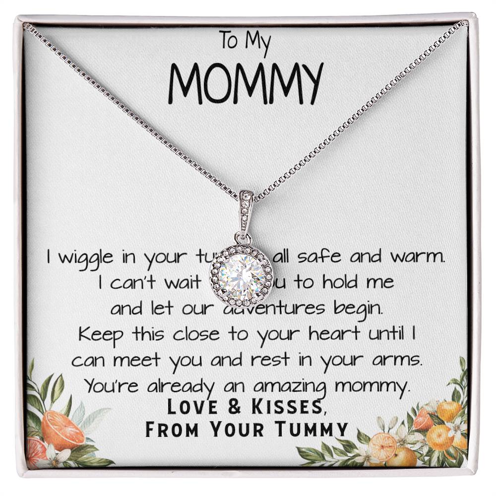 Mommy Necklace, To My Mommy Necklace, Gift For Mom To Be Necklace, Gift For First Time Mom, Expecting Mother Necklace, New Mom Necklace Gift Mother's Day Eternal Hope Necklace