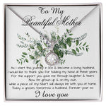 Mom Necklace, Son To My Mother Necklace On Wedding Day Gift For Mom, Mother Of The Groom Gift From Groom Mother's Day Eternal Hope Necklace