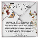Mom Necklace Gift, You Are The World Necklace, Mother's Day Gift, Mother Daughter Neckalce Mother's Day Eternal Hope Necklace