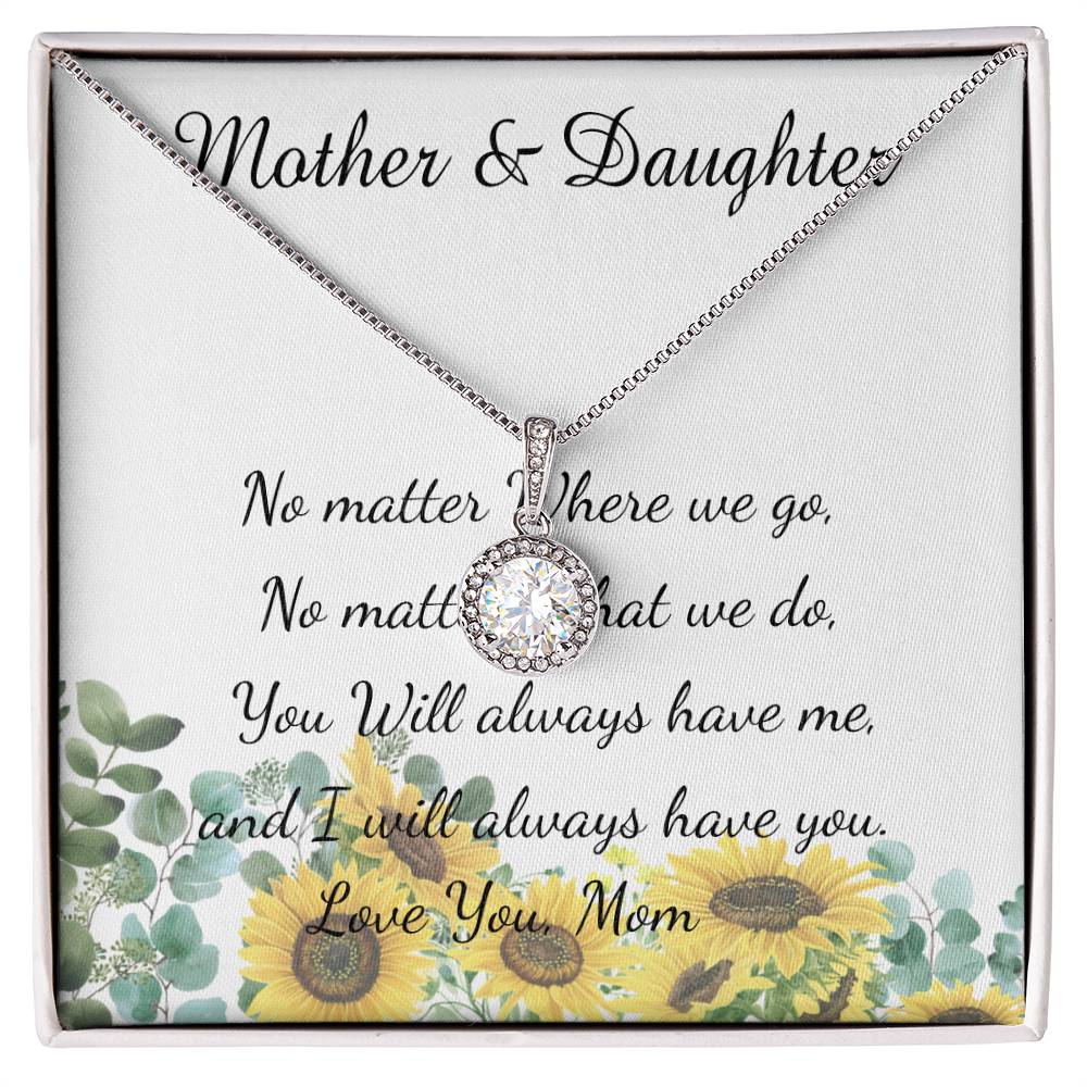 Mother Necklace - No Matter What - I Will Always Love You Mom Necklace Mother's Day Eternal Hope Necklace
