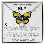 Mom Necklace Gift - To My Amazing Mom - From Son - Beautiful Gift Set Mom Necklace Mother's Day Eternal Hope Necklace