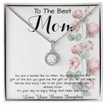 To Mom - From Bonus Daughter - Woman Like No Other Mother's Day Necklace Mother's Day Eternal Hope Necklace