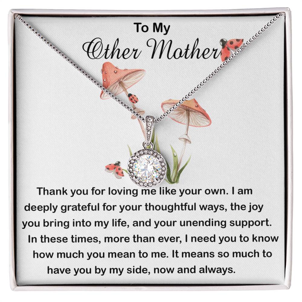 Bonus Mom Necklace, Other Mother Necklace, Gift For Bonus Mom Second Mom Necklace Mother's Day Eternal Hope Necklace