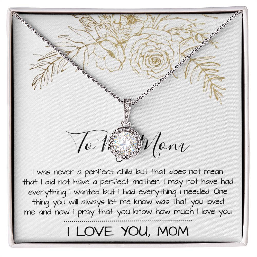 Mom Necklace Mother's Day Gift, To My Mom Necklace, Gift For Mom,  Mother's Day Necklace Mother's Day Eternal Hope Necklace