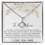 Mom Necklace Mother's Day Gift, To My Mom Necklace, Gift For Mom,  Mother's Day Necklace Mother's Day Eternal Hope Necklace