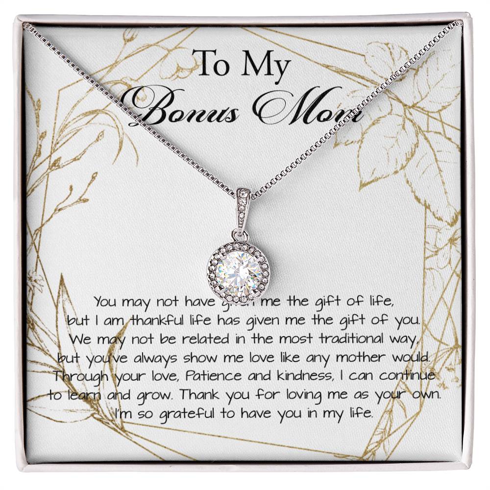 Stepmom Necklace, Bonus Mom Necklace, Step Mother Gift From Bride, Mother's Day Gift For Step Mom Necklace Mother's Day Eternal Hope Necklace