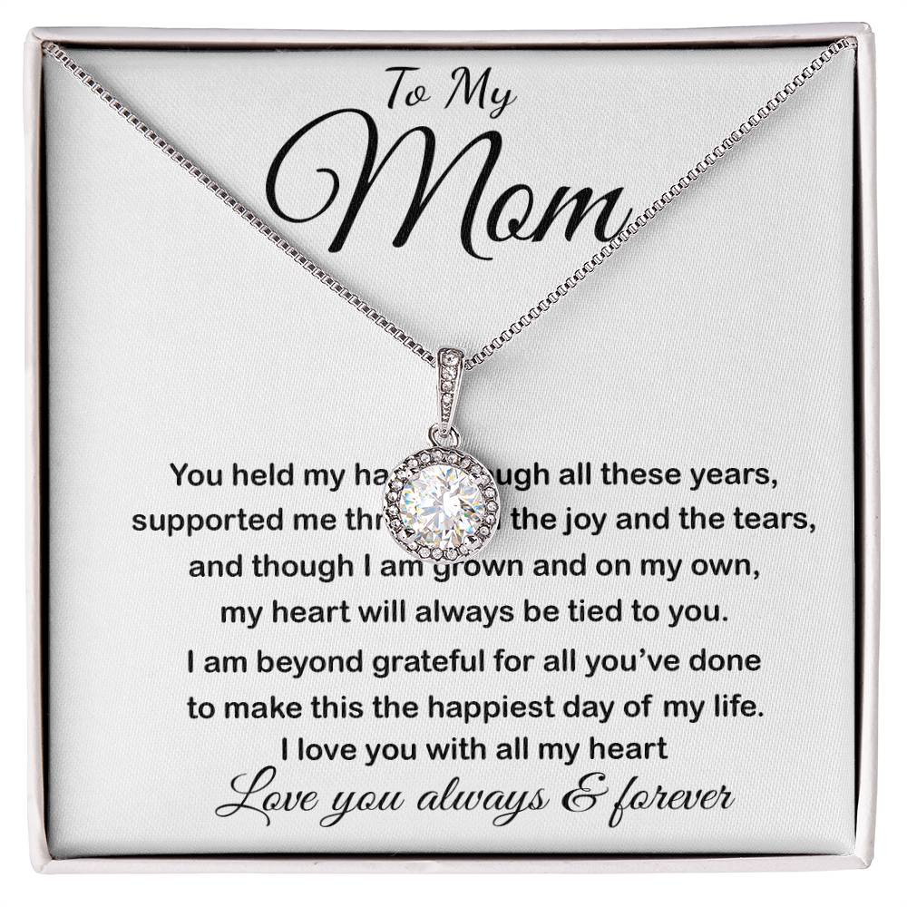 Mom Necklace - To My Mom - Love You Always And Forever Mother's Day Eternal Hope Necklace