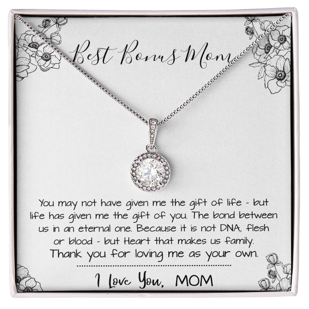 Mom Necklace, Stepmom Necklace, Bonus Mom Necklace, Mother's Day Gift For Step Mom Necklace Mother's Day Eternal Hope Necklace