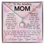 To My Mom Necklace From Son Gift Ideas For Mother's Day Necklace Mother's Day Eternal Hope Necklace