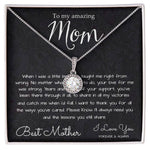 To My Mom Necklace, To My Beautiful Mom Necklace, Mother's Day Gift For Mom From Son, Thank You Mom Mother's Day Eternal Hope Necklace