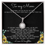 To My Mom Necklace You Are The World Mother Gift Necklace Mother's Day Eternal Hope Necklace