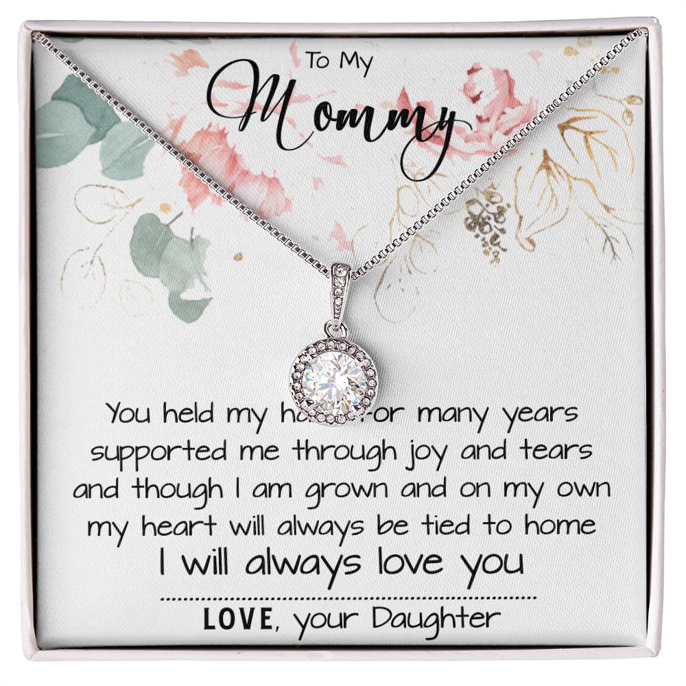 Mom Necklace, To My Mom Necklace Card – Alluring Beauty Necklace – Jewelry For Mom Gifts Mother's Day Eternal Hope Necklace